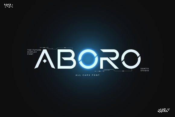 Aboro: A Futuristic Display Font for Modern Design