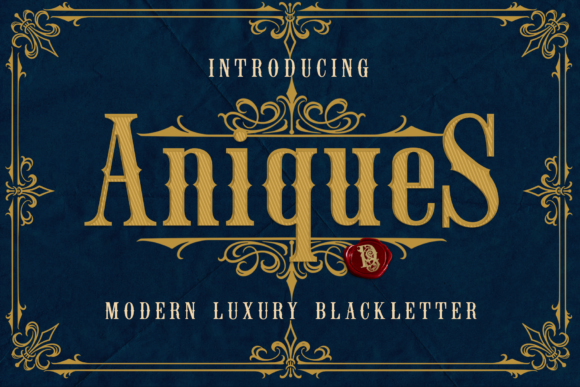 Aniques: Elevate Your Craft with Victorian Blackletter