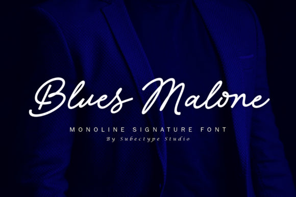 Blues Malone: A Modern Handwritten Font for Elegant Design