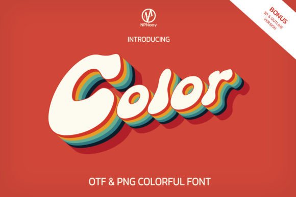Color: A Retro-Cool Typeface for Creative Projects