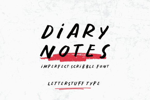 Diary Notes: Capture Spontaneity with This Creative Font