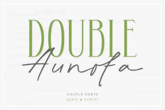Double Aunofa: The Duo Font That Brings Your Brand to Life