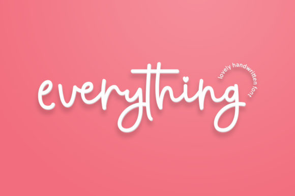 Everything Script: The Modern Handwritten Font for Authentic Design