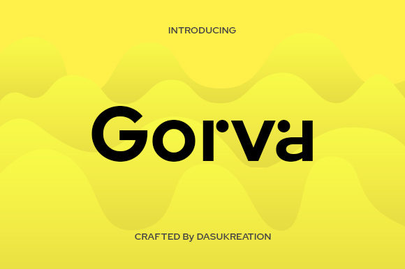 Gorva: A Geometric Sans Serif for Modern Design