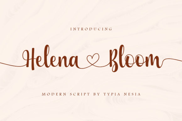 Helena Bloom: A Romantic Handwritten Font for Elegant Designs