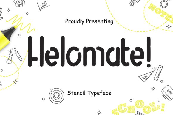 Helomate: The Stencil Display Font That Commands Attention