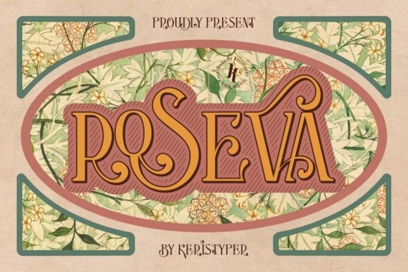 Roseva: The Artsy Serif Font Bridging Art Nouveau and Art Deco