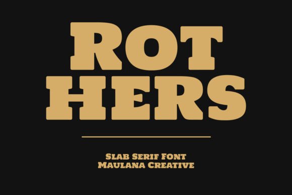 Rothers: A Slab Serif with Modern Impact