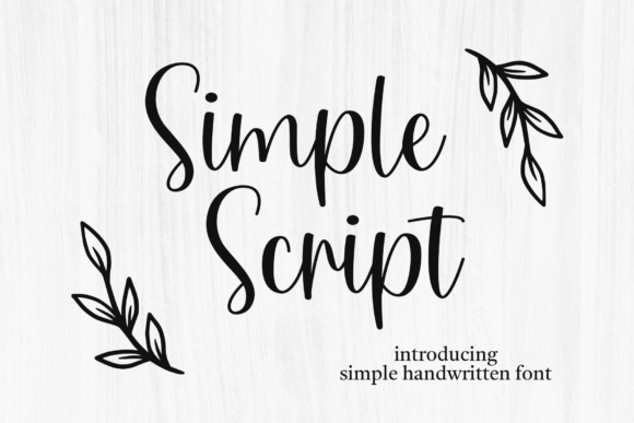 Simple Script: A Font That Whispers Luxury