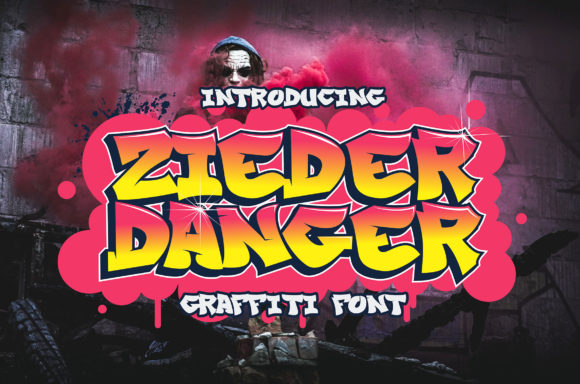 Zieder Danger Basic Graffiti: A Modern Font for Bold Creators